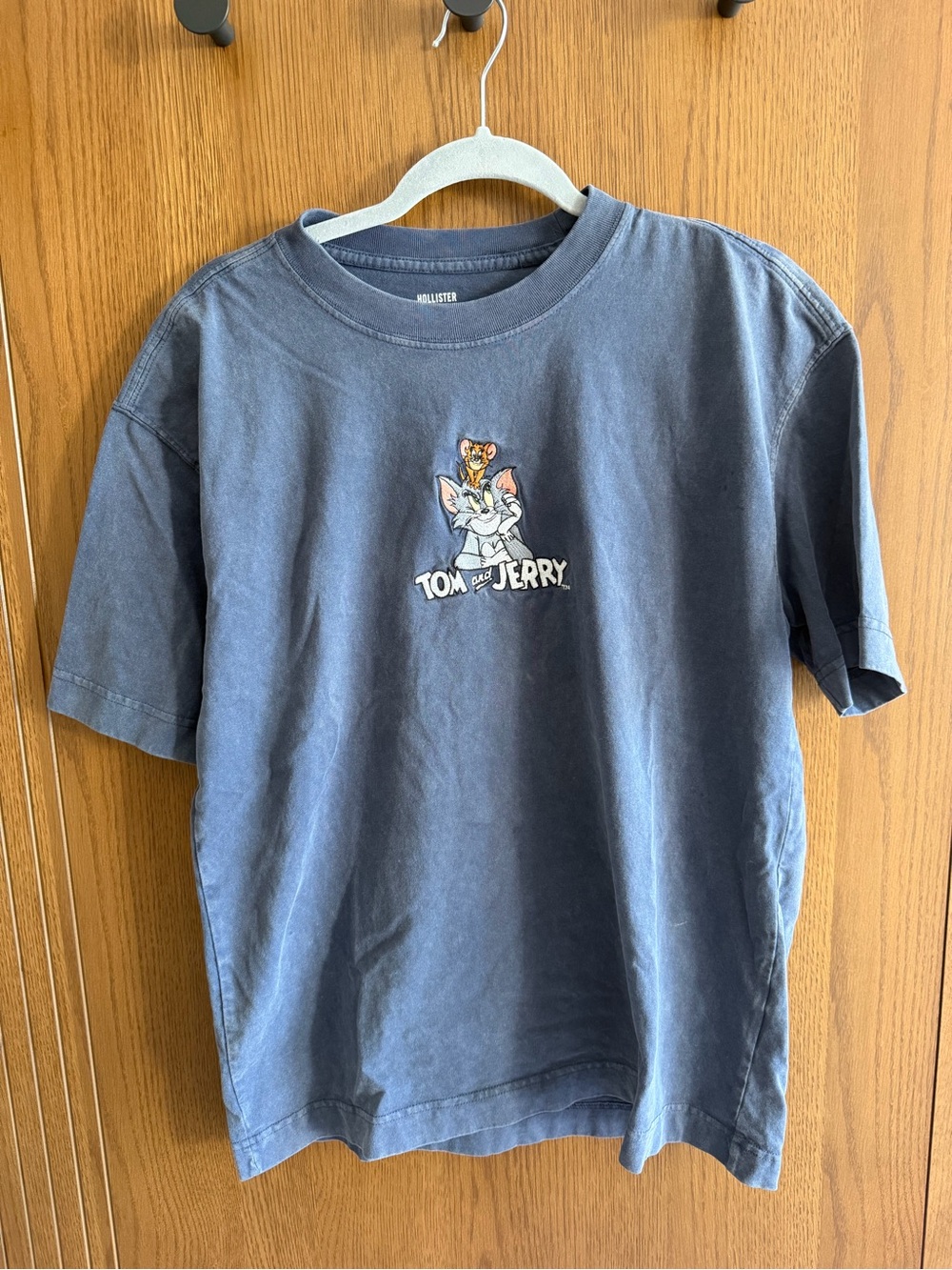 Hollister Faded Navy Tom & Jerry Short-Sleeve Graphic Tee